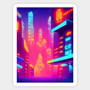 Japan Neon City Lights Magnet